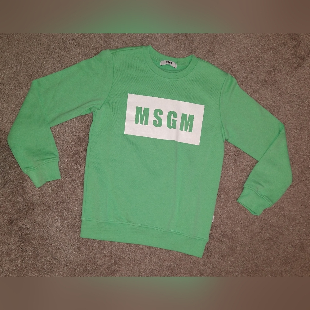 NWOT MSGM Kids Crew neck Sweatshirt Youth Size 3-8